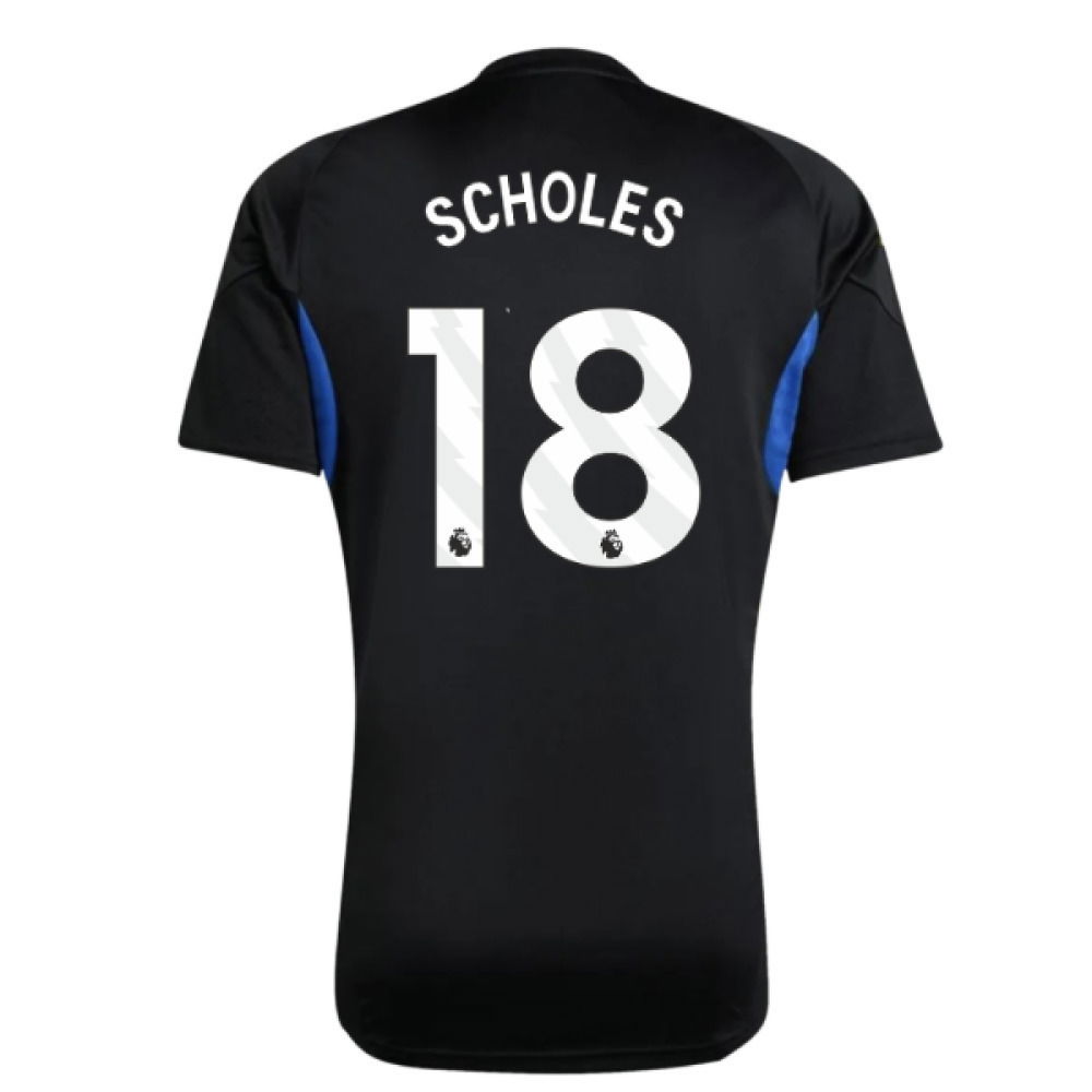 2025-2026 Man Utd EU Training Jersey (Black) (Scholes 18)