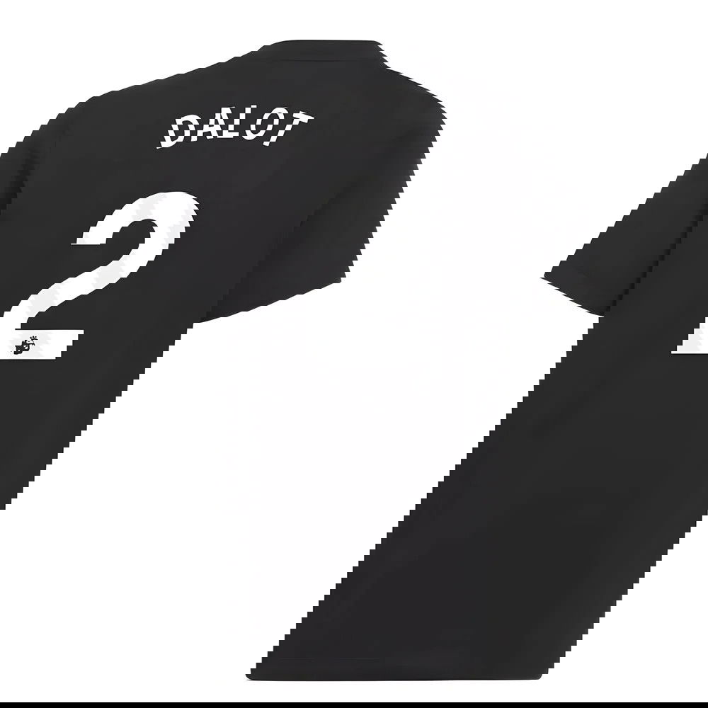 2025-2026 Man Utd EU Training Tee (Black) (Dalot 2)