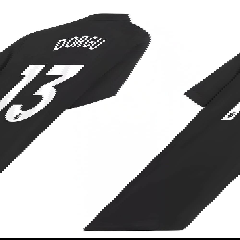 2025-2026 Man Utd EU Training Tee (Black) (Dorgu 13)