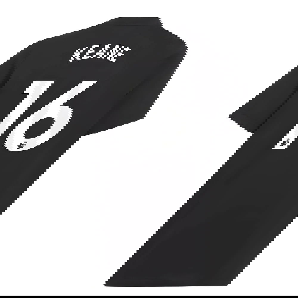 2025-2026 Man Utd EU Training Tee (Black) (Keane 16)