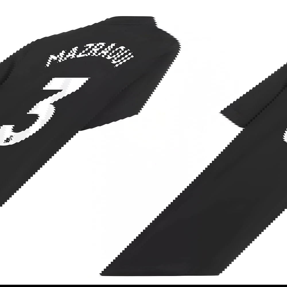 2025-2026 Man Utd EU Training Tee (Black) (Mazraoui 3)
