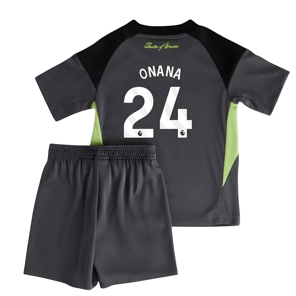 2025-2026 Man Utd Home Goalkeeper Mini Kit (Onana 24)