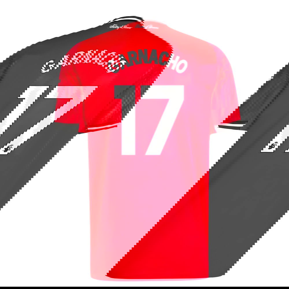 2025-2026 Man Utd Home Shirt (Garnacho 17)