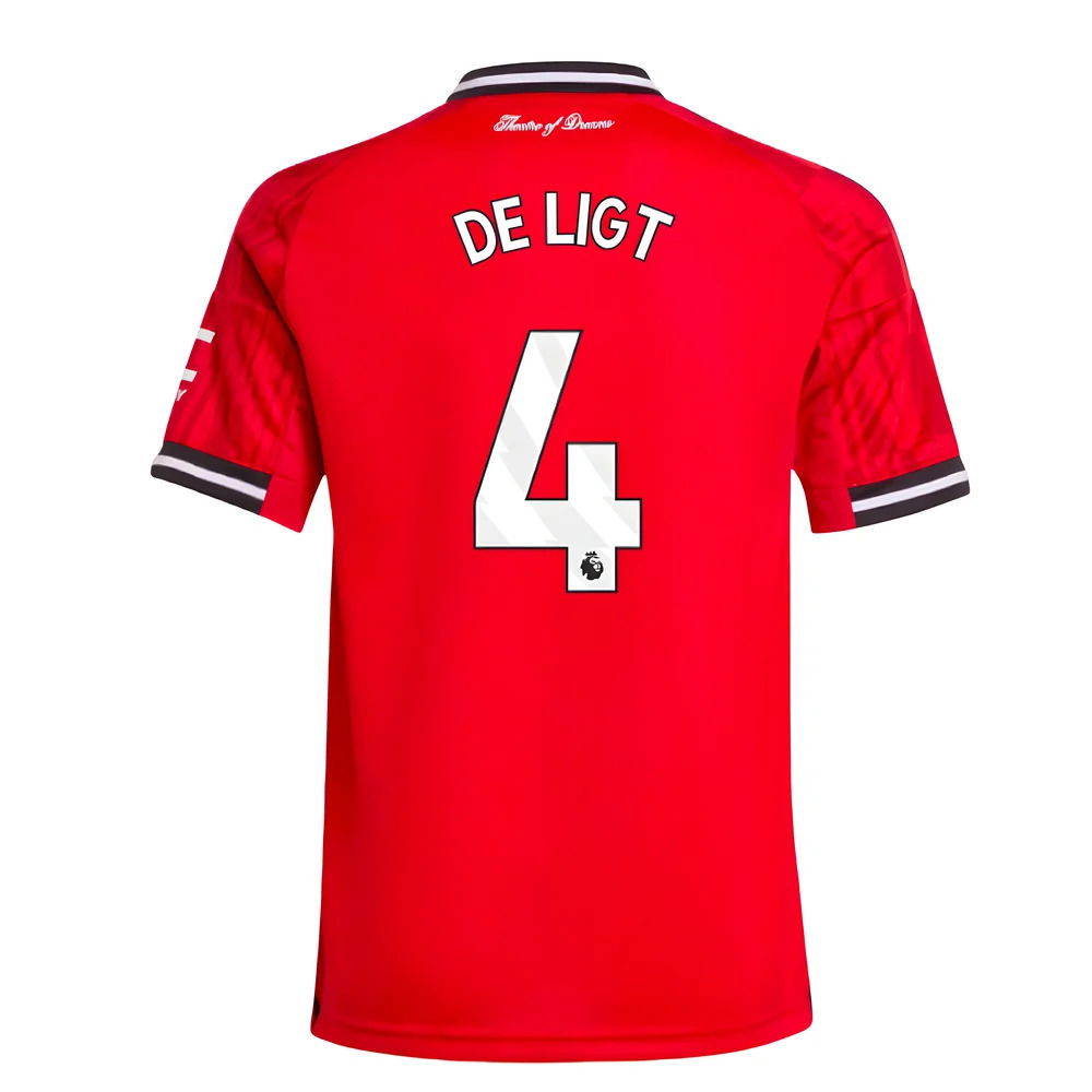 2025-2026 Man Utd Home Shirt (Kids) (De Ligt 4)