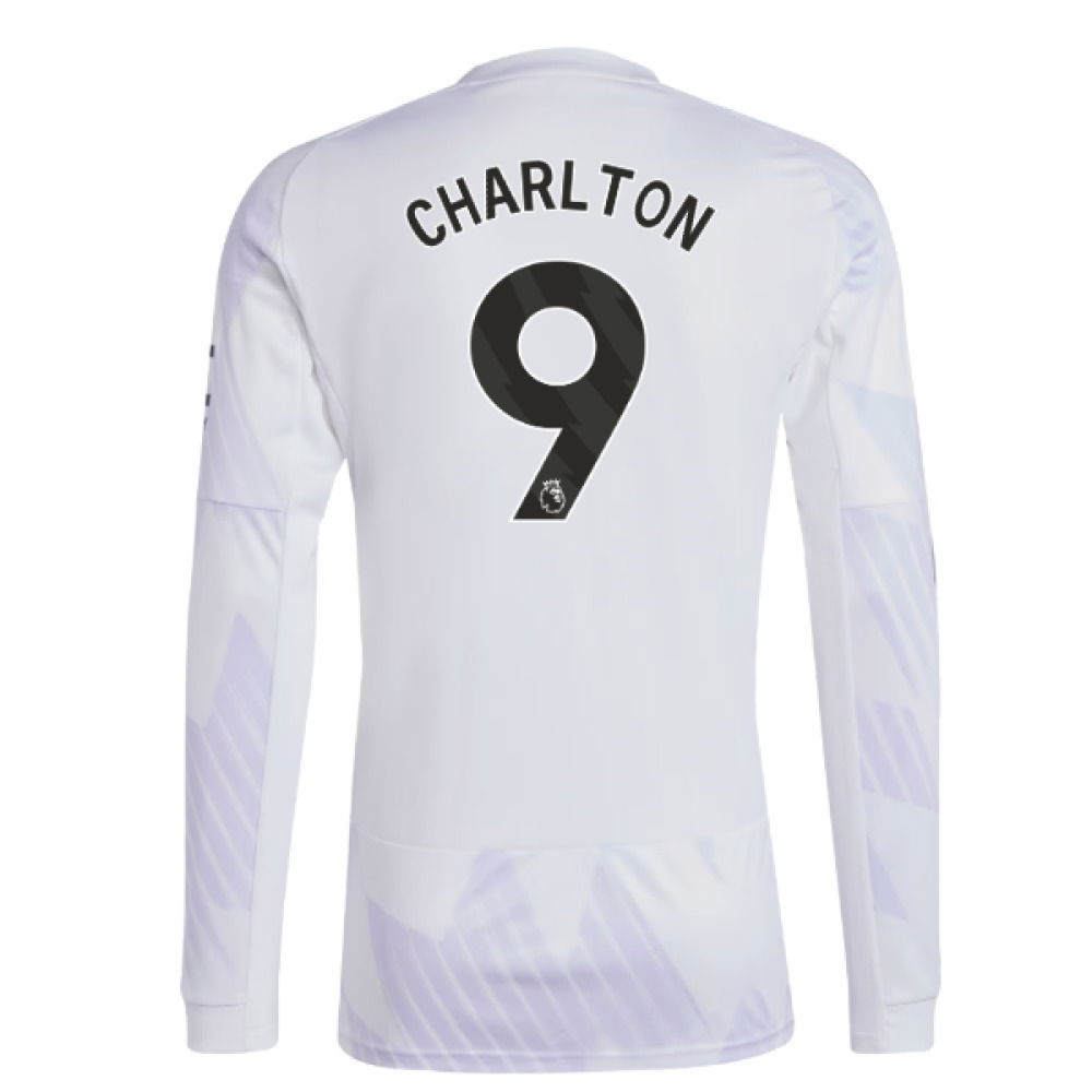 2025-2026 Man Utd Long Sleeve Away Shirt (Charlton 9)