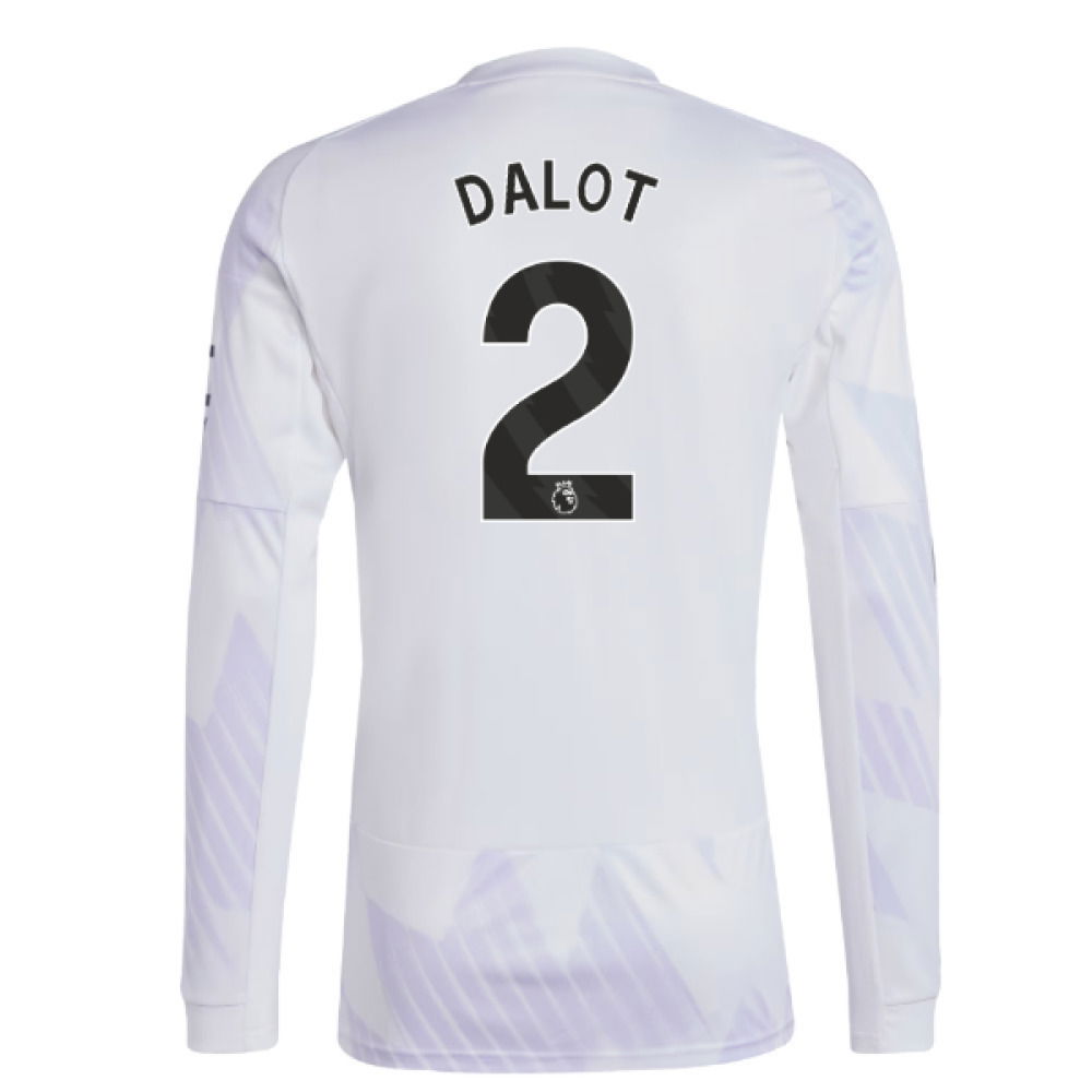 2025-2026 Man Utd Long Sleeve Away Shirt (Dalot 2)