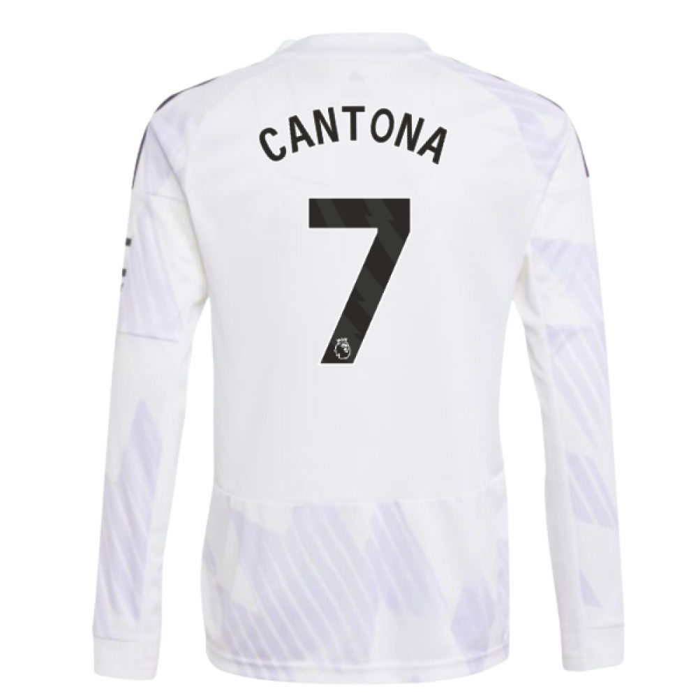 2025-2026 Man Utd Long Sleeve Away Shirt (Kids) (Cantona 7)