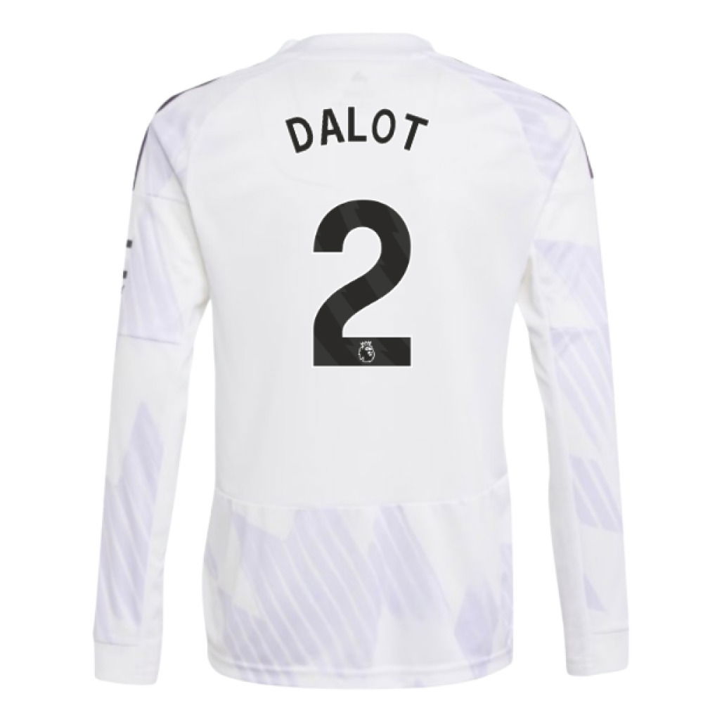 2025-2026 Man Utd Long Sleeve Away Shirt (Kids) (Dalot 2)