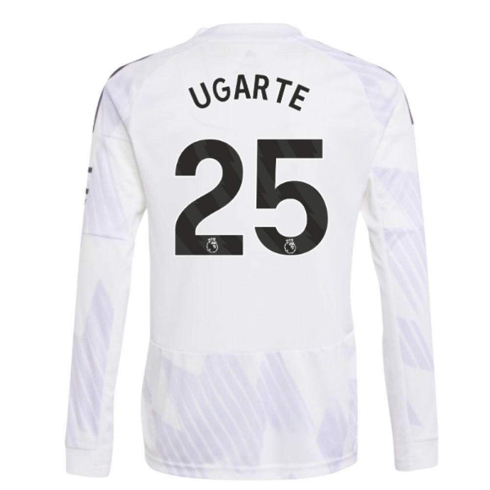 2025-2026 Man Utd Long Sleeve Away Shirt (Kids) (Ugarte 25)