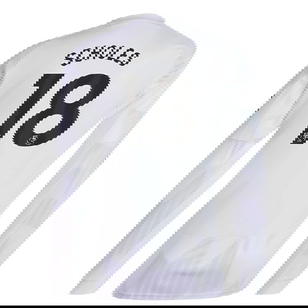 2025-2026 Man Utd Long Sleeve Away Shirt (Scholes 18)