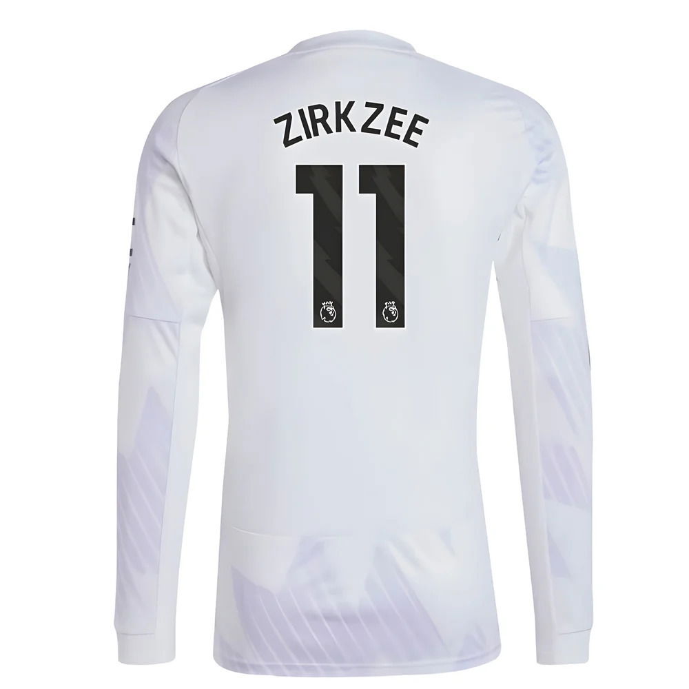 2025-2026 Man Utd Long Sleeve Away Shirt (Zirkzee 11)