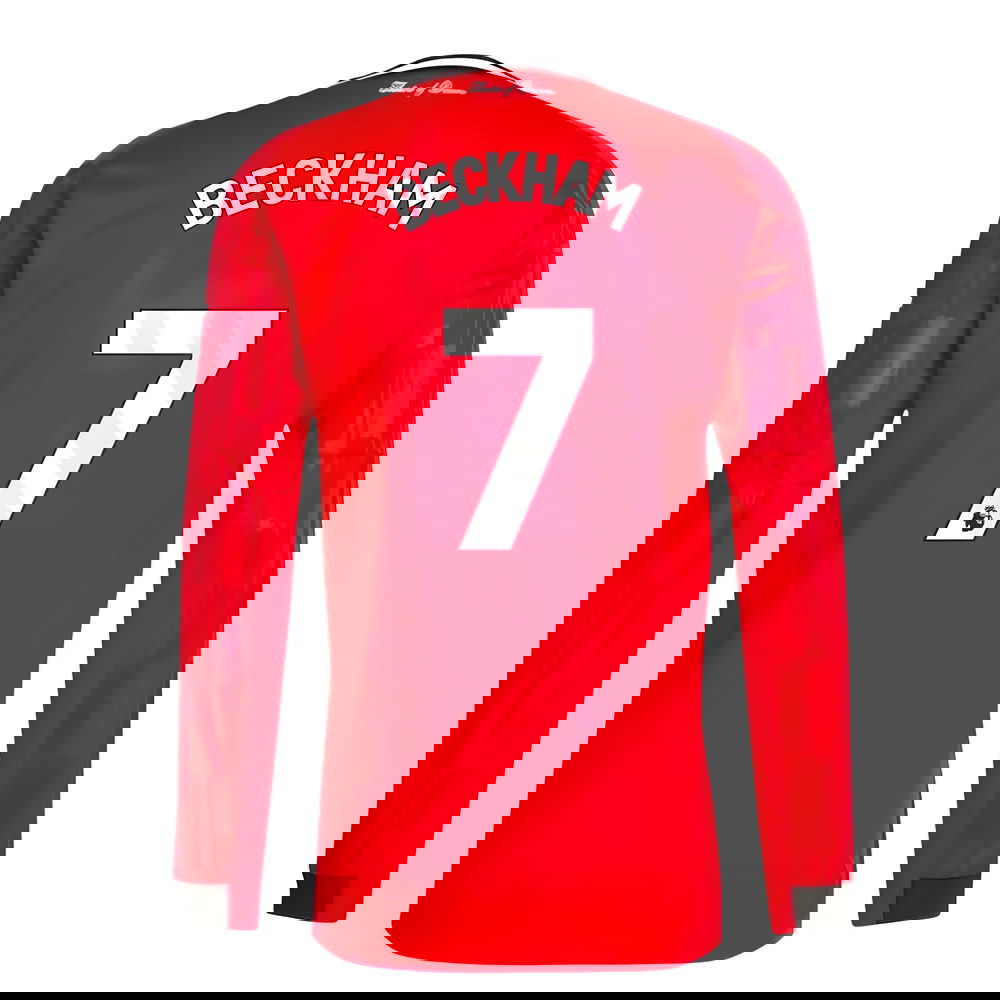 2025-2026 Man Utd Long Sleeve Home Shirt (Beckham 7)