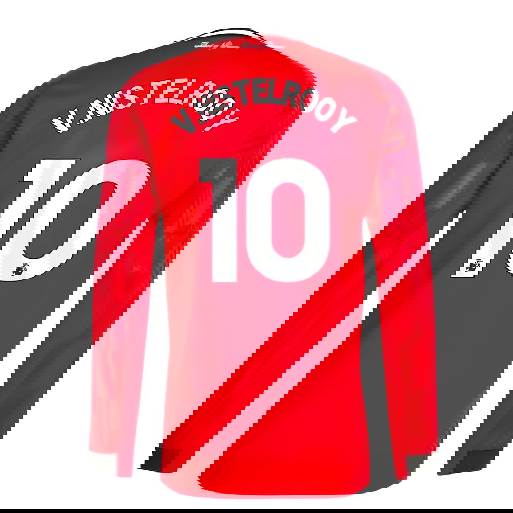 2025-2026 Man Utd Long Sleeve Home Shirt (V.Nistelrooy 10)