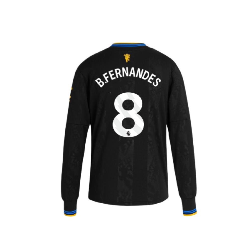 2025-2026 Man Utd Long Sleeve Third Shirt (Kids) (B.Fernandes 8)