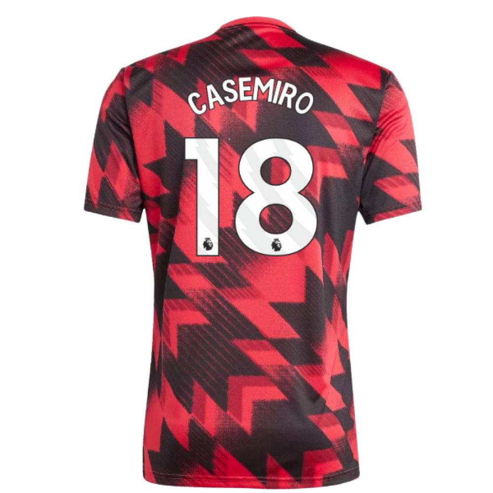 2025-2026 Man Utd Pre-Match Shirt (Red) (Casemiro 18)