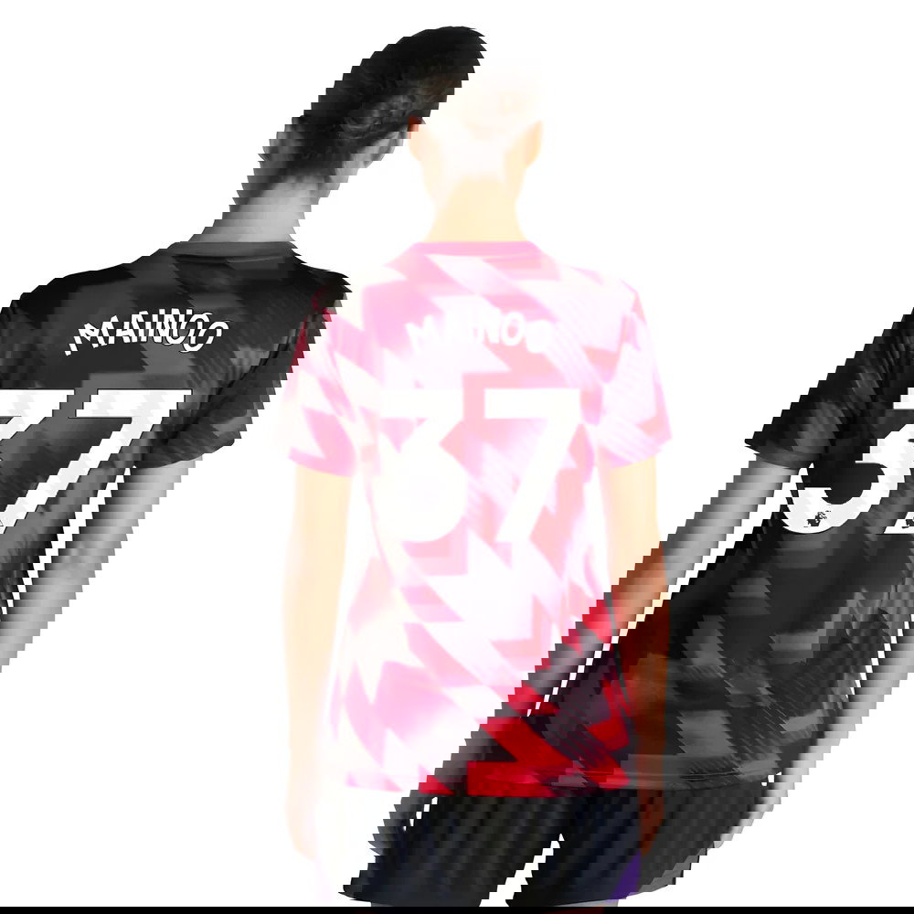 2025-2026 Man Utd Pre-Match Shirt (Red) - Womens (Mainoo 37)