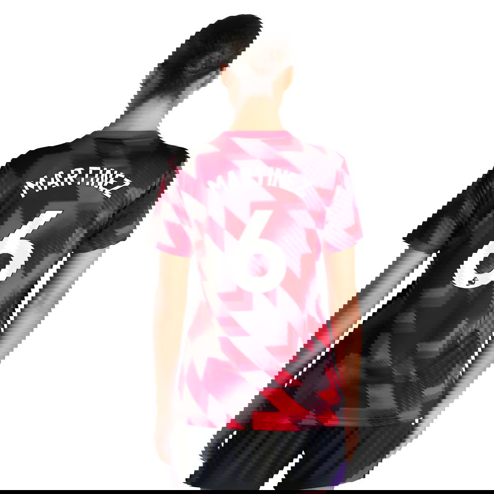 2025-2026 Man Utd Pre-Match Shirt (Red) - Womens (Martinez 6)