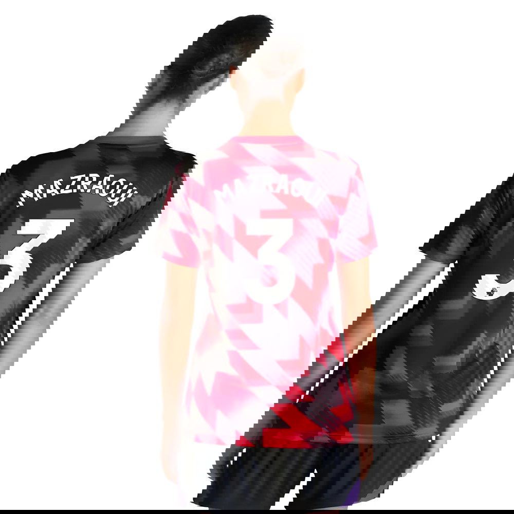 2025-2026 Man Utd Pre-Match Shirt (Red) - Womens (Mazraoui 3)