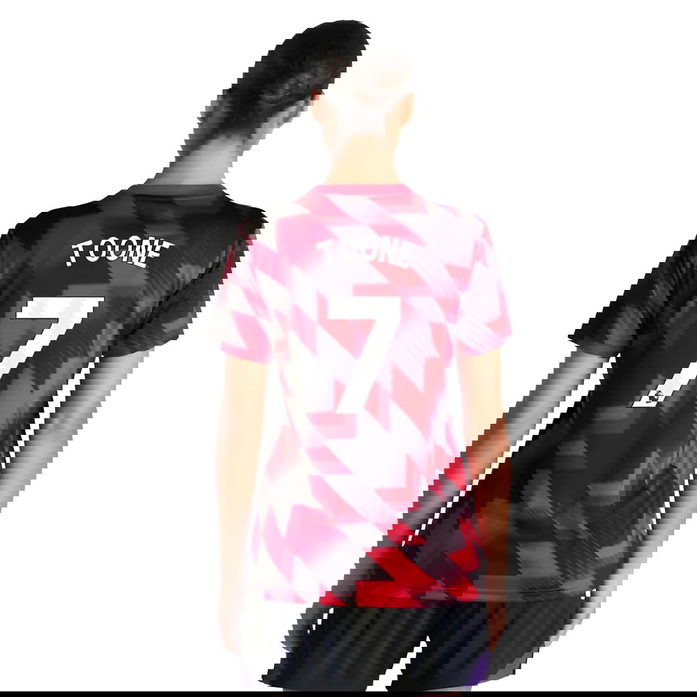 2025-2026 Man Utd Pre-Match Shirt (Red) - Womens (Toone 7)