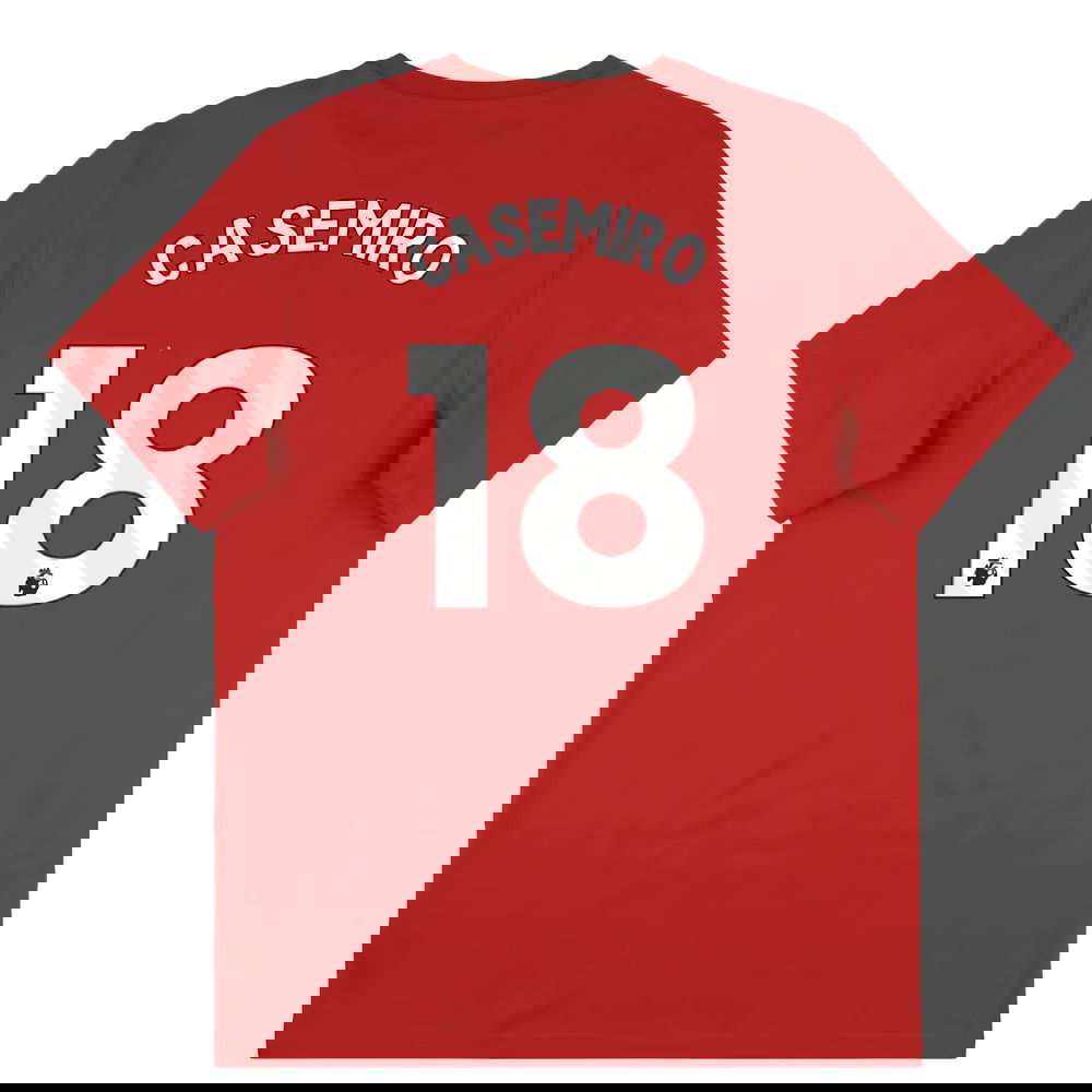 2025-2026 Man Utd Seasonal Graphic Tee (Red) (Casemiro 18)