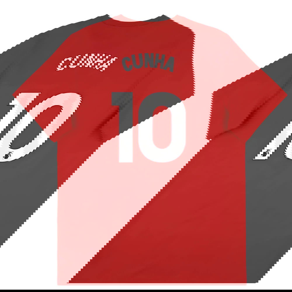 2025-2026 Man Utd Seasonal Graphic Tee (Red) (Cunha 10)