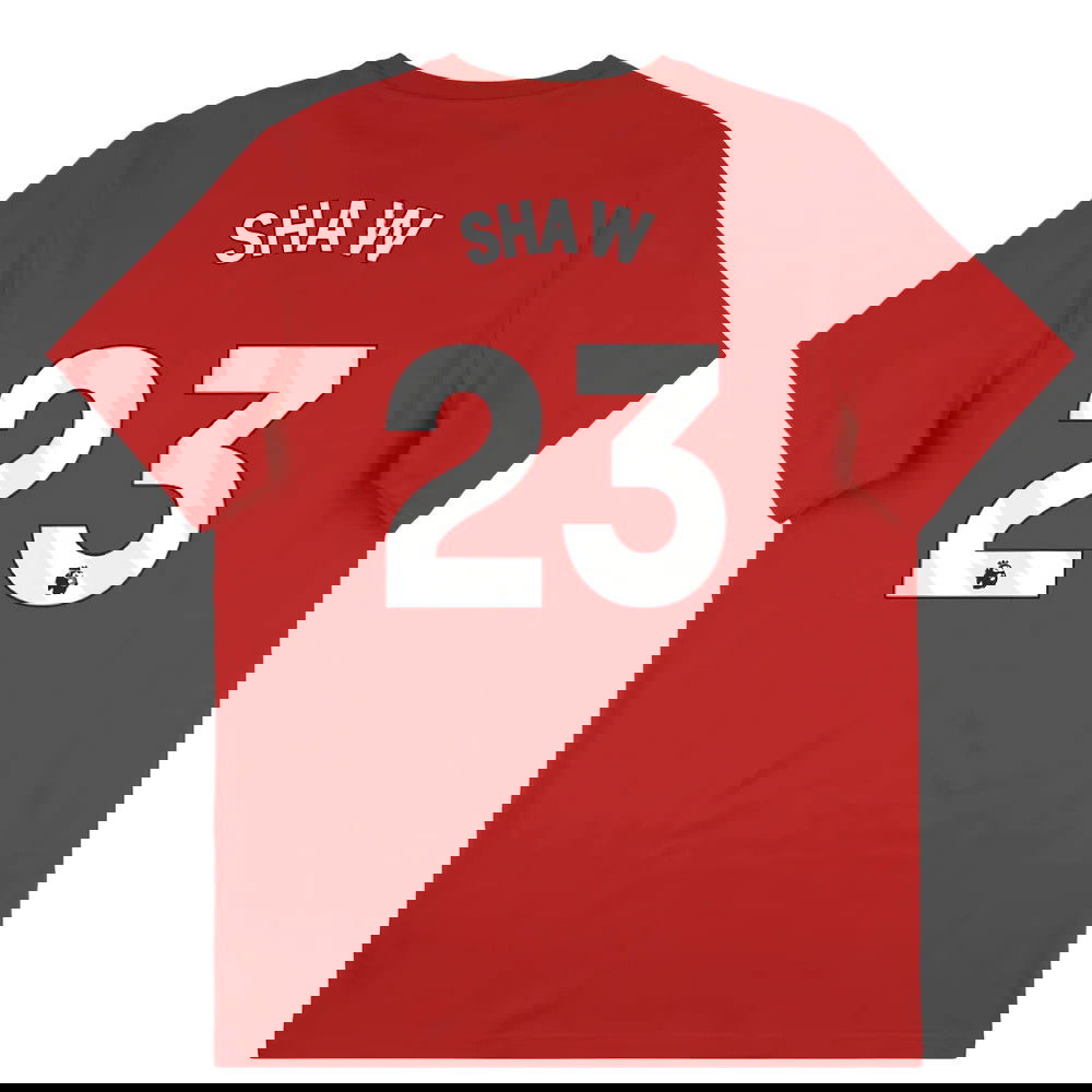 2025-2026 Man Utd Seasonal Graphic Tee (Red) (Shaw 23)