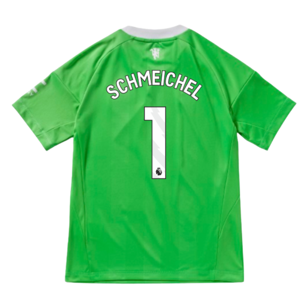 2025-2026 Man Utd Third Goalkeeper Shirt (Green) - Kids (Schmeichel 1)