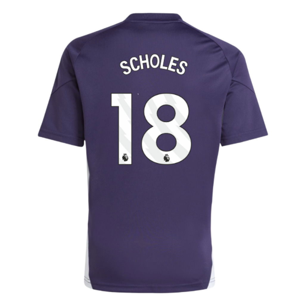 2025-2026 Man Utd Training Jersey (Aurora Plum) - Kids (Scholes 18)