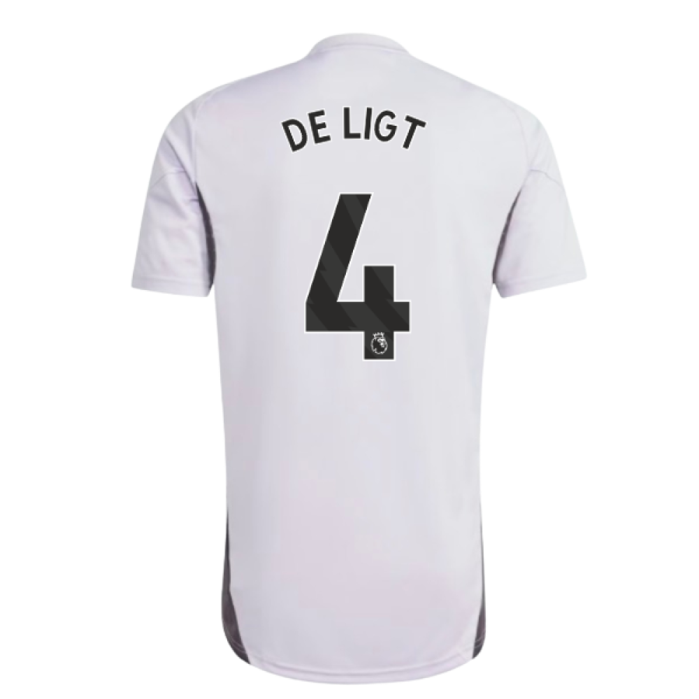 2025-2026 Man Utd Training Jersey (Purple Tint) (De Ligt 4)