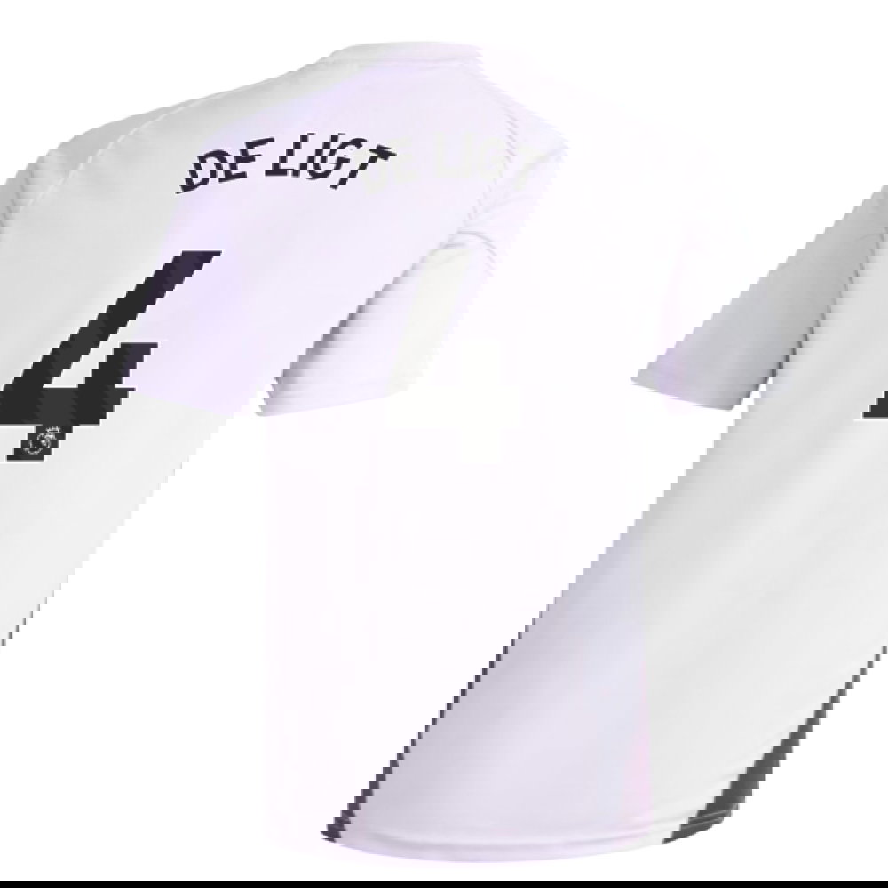 2025-2026 Man Utd Training Jersey (Purple Tint) - Kids (De Ligt 4)