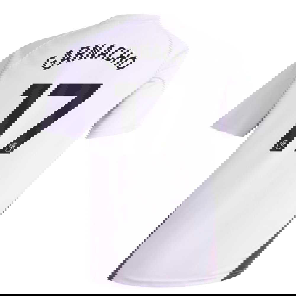 2025-2026 Man Utd Training Jersey (Purple Tint) - Kids (Garnacho 17)