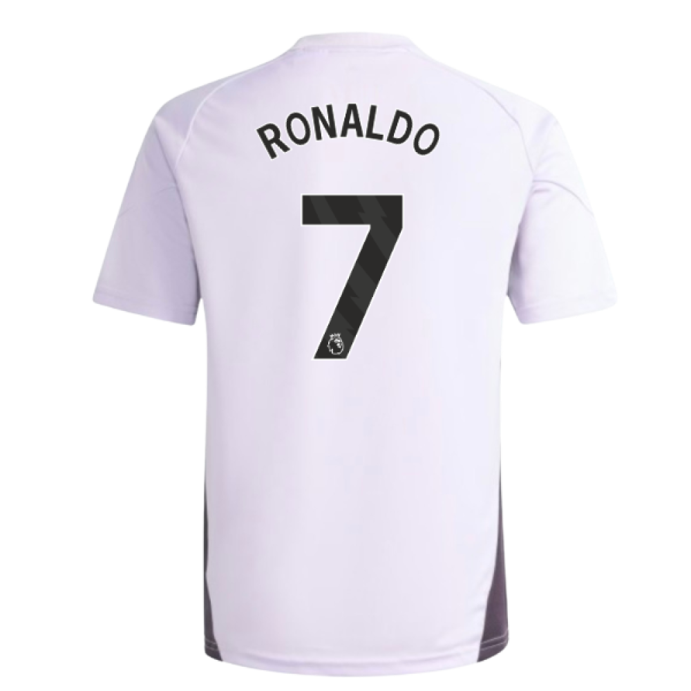 2025-2026 Man Utd Training Jersey (Purple Tint) - Kids (Ronaldo 7)