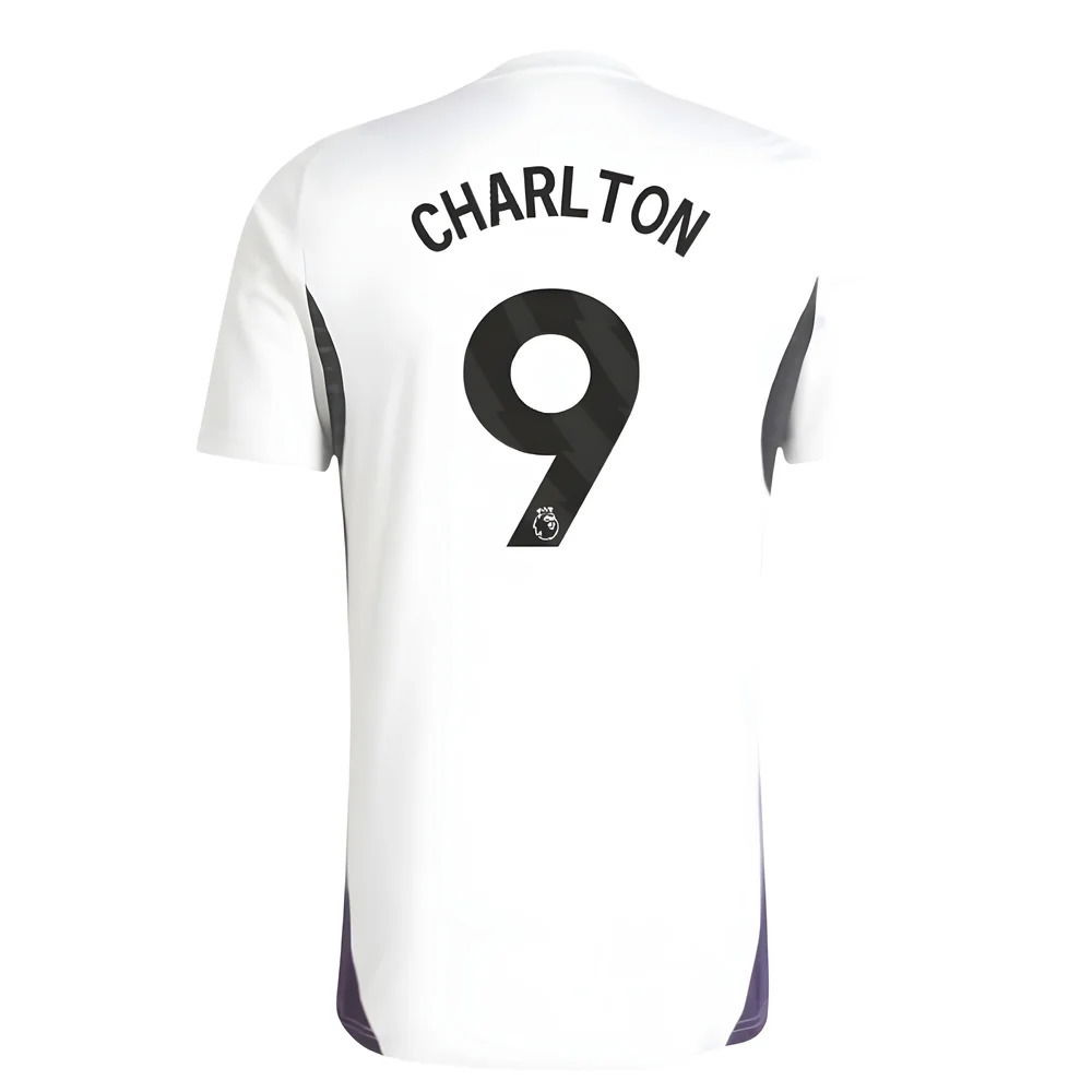 2025-2026 Man Utd Training Jersey (White) (Charlton 9)