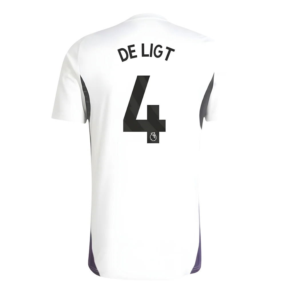 2025-2026 Man Utd Training Jersey (White) (De Ligt 4)