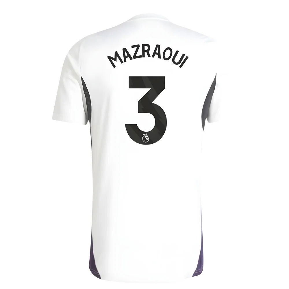 2025-2026 Man Utd Training Jersey (White) (Mazraoui 3)
