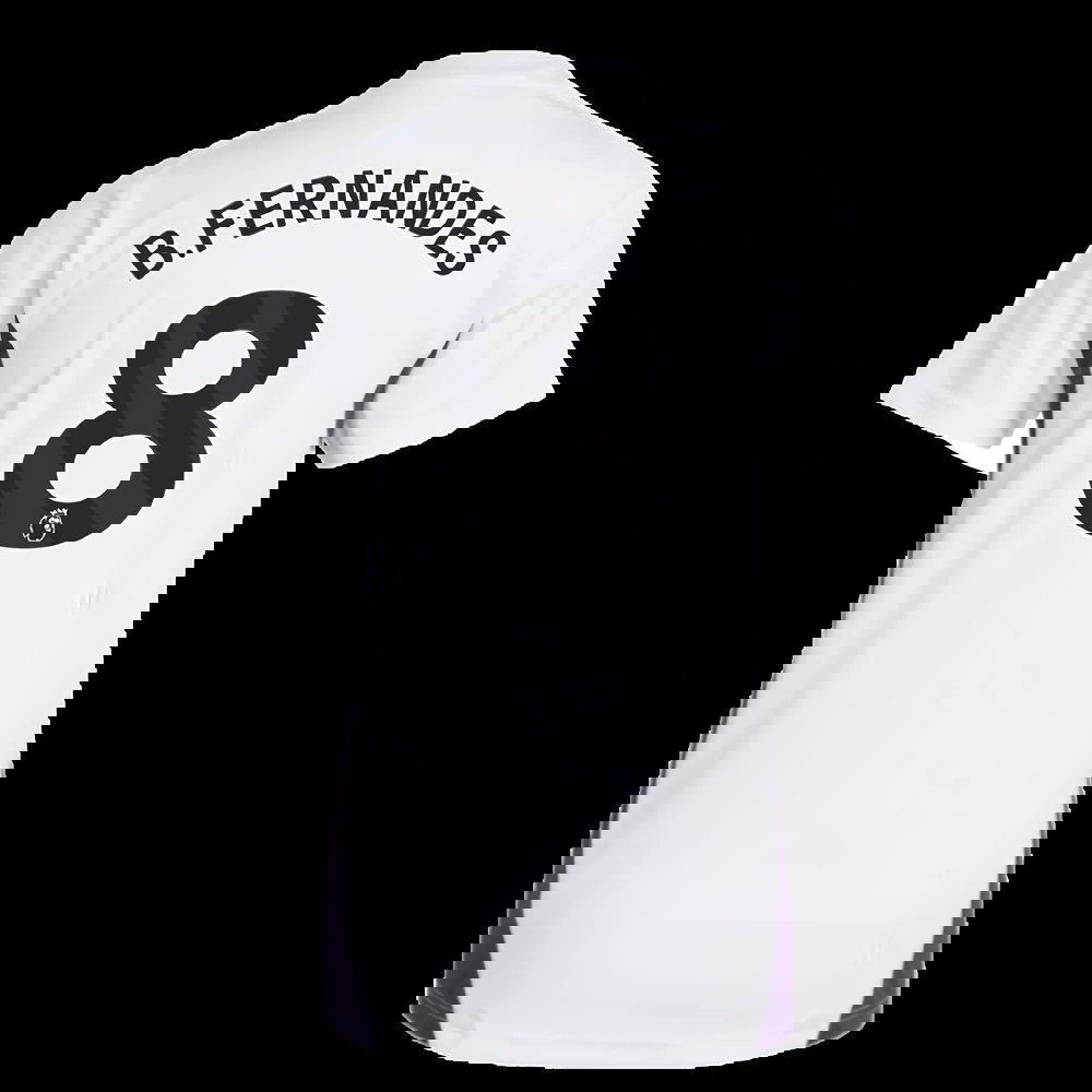 2025-2026 Man Utd Training Jersey (White) - Womens (B.Fernandes 8)