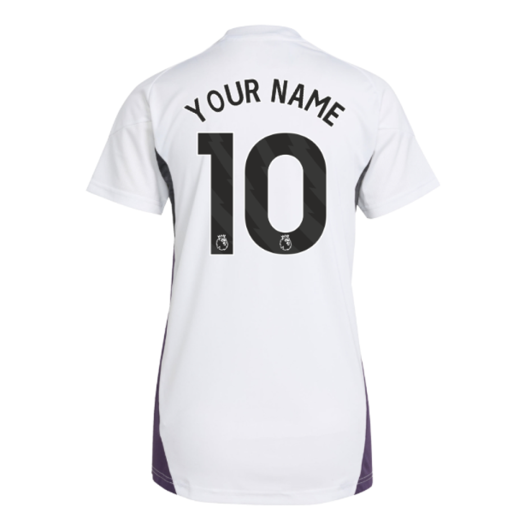 2025-2026 Man Utd Training Jersey (White) - Womens (Your Name)