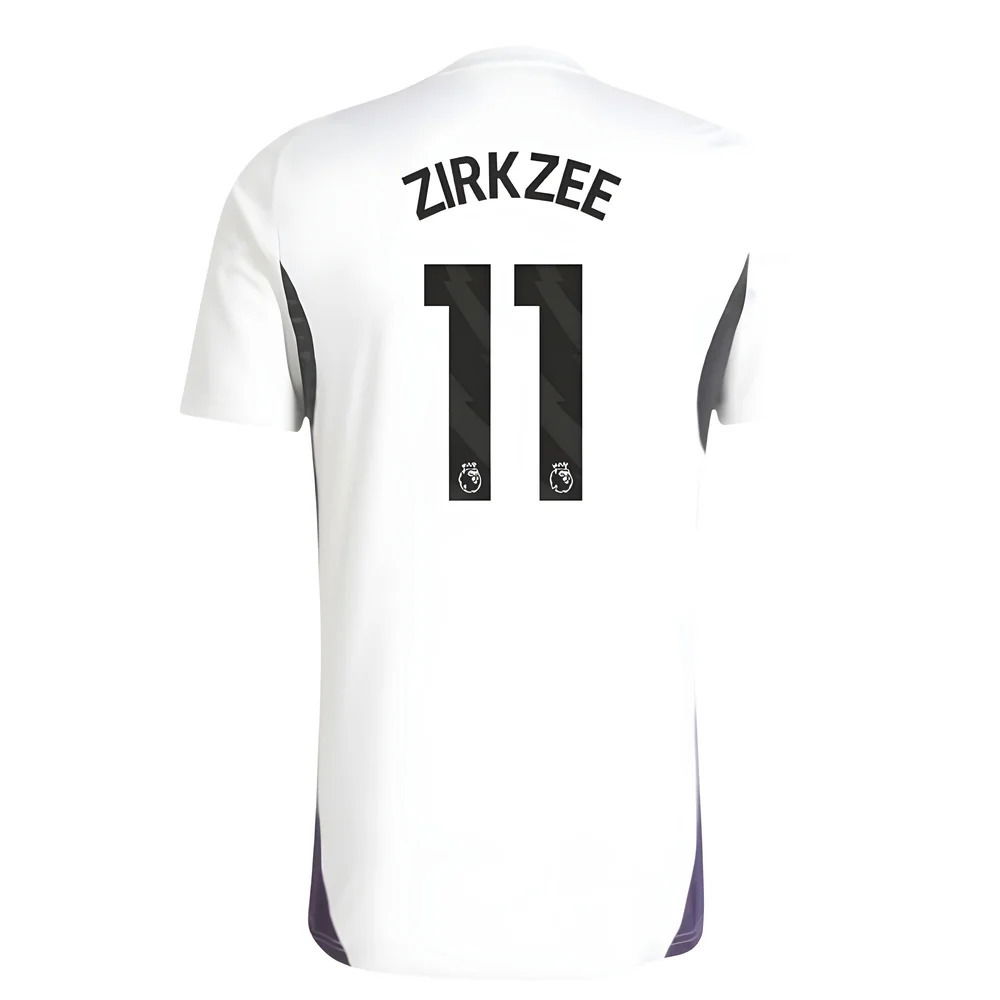 2025-2026 Man Utd Training Jersey (White) (Zirkzee 11)