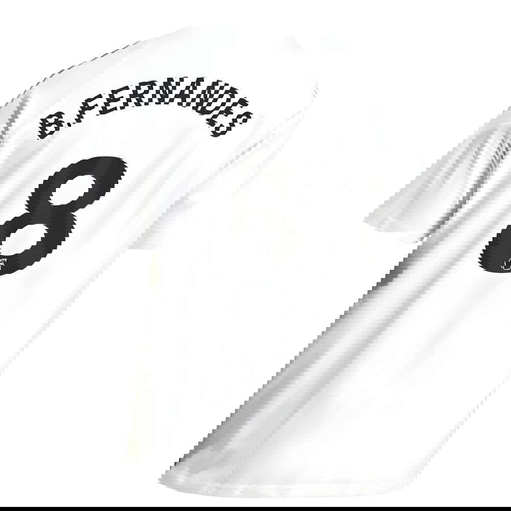 2025-2026 Man Utd Training Tee (White) (B.Fernandes 8)