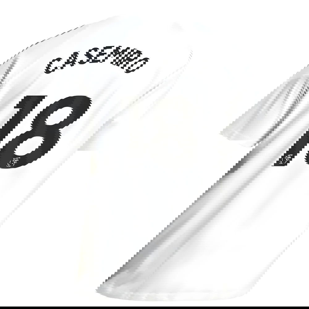 2025-2026 Man Utd Training Tee (White) (Casemiro 18)