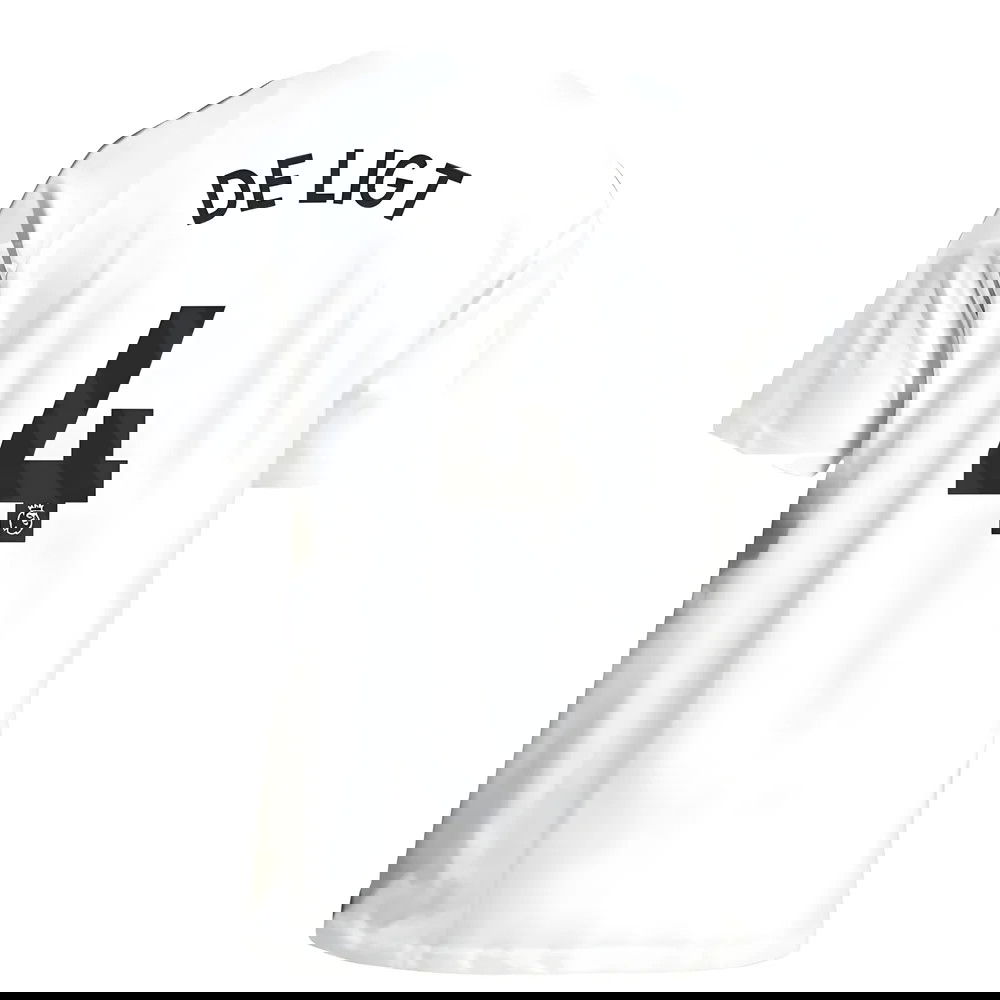 2025-2026 Man Utd Training Tee (White) (De Ligt 4)