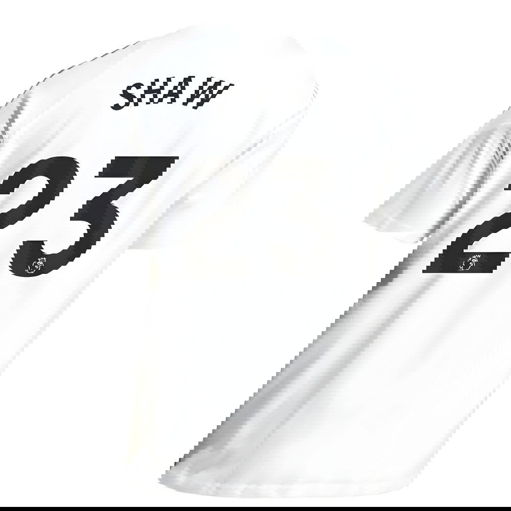 2025-2026 Man Utd Training Tee (White) (Shaw 23)