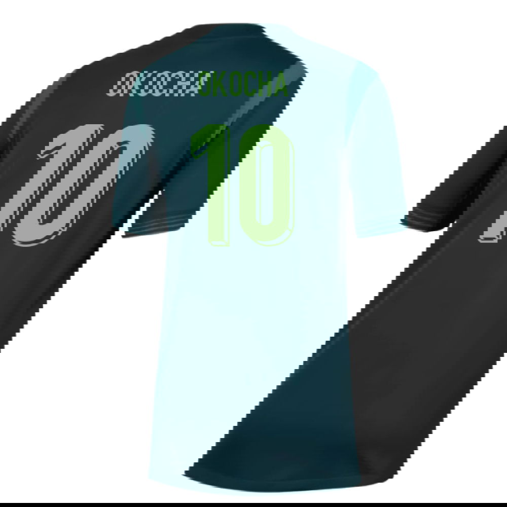 2025-2026 Nigeria Home Shirt (Womens Team) - Kids (Okocha 10)