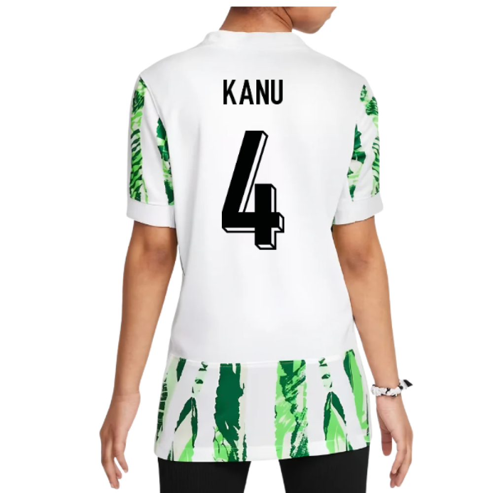 2025-2026 Nigeria Womens Team Away Shirt (Kids) (Kanu 4)