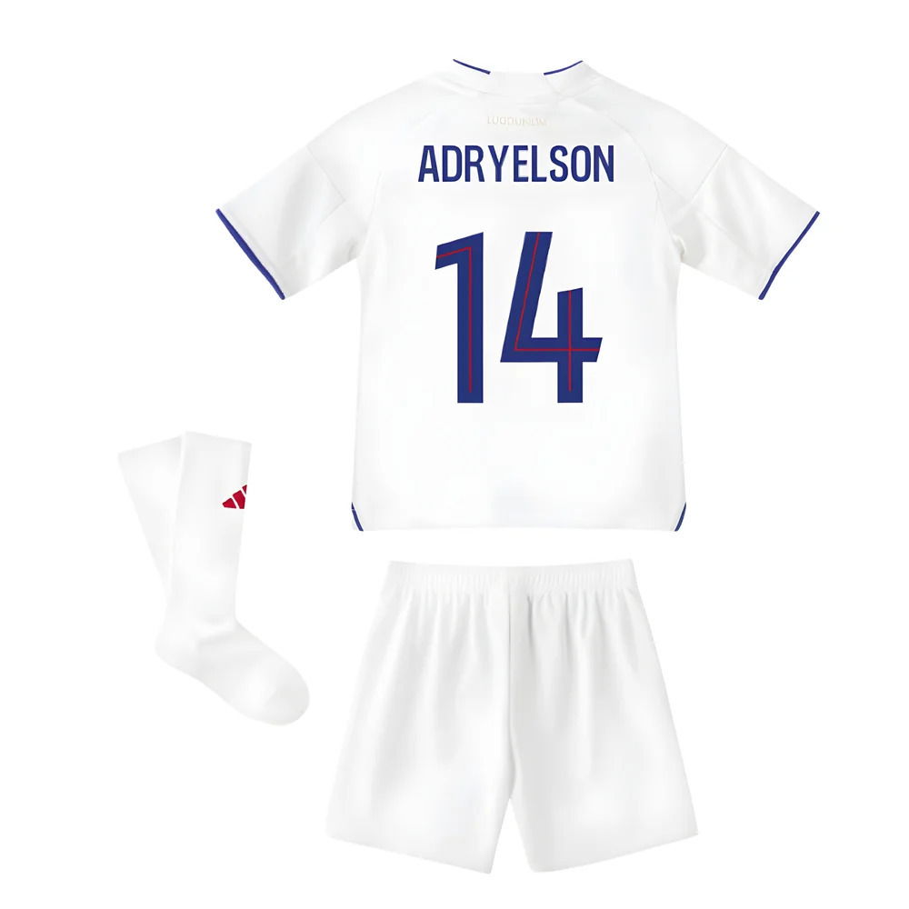2025-2026 Olympique Lyon Home Mini Kit (Adryelson 14)
