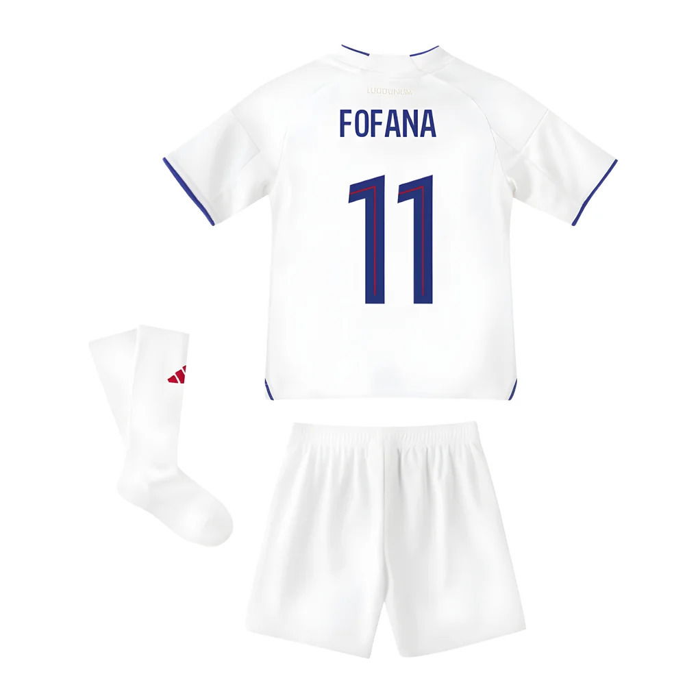 2025-2026 Olympique Lyon Home Mini Kit (Fofana 11)