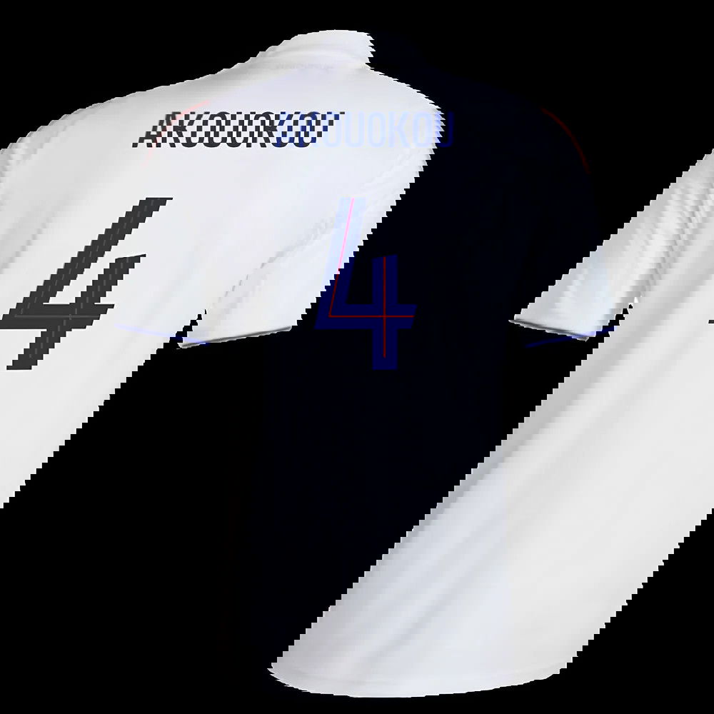 2025-2026 Olympique Lyon Home Shirt (Akouokou 4)