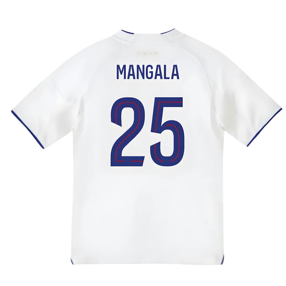 2025-2026 Olympique Lyon Home Shirt (Kids) (Mangala 25)