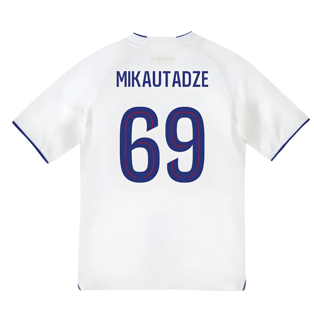 2025-2026 Olympique Lyon Home Shirt (Kids) (Mikautadze 69)