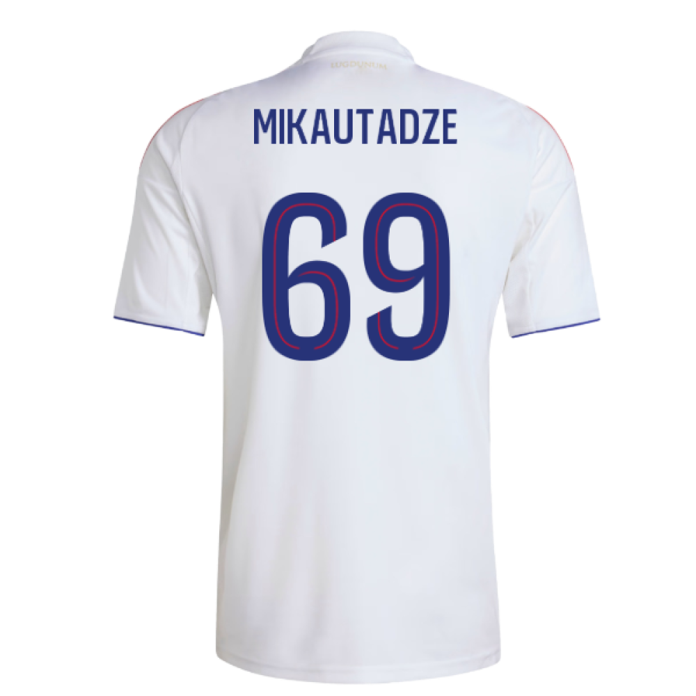 2025-2026 Olympique Lyon Home Shirt (Mikautadze 69)